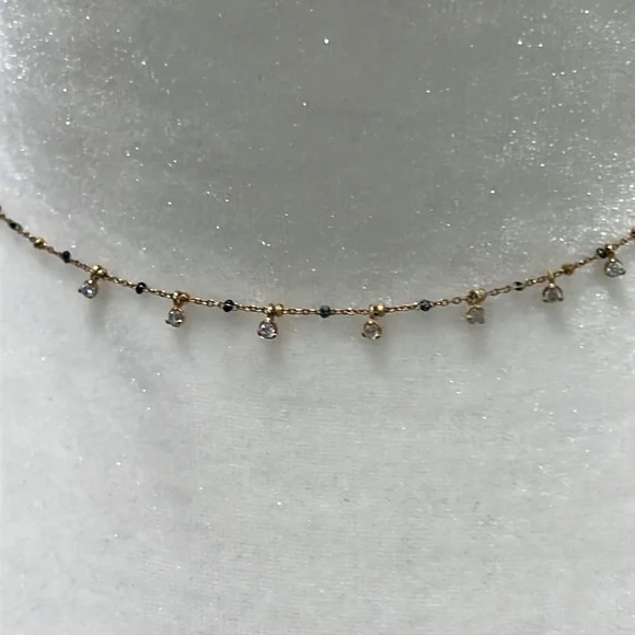 NWT Anthropologie black stone necklace - Picture 2 of 12